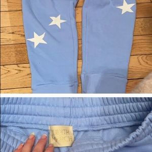 Periwinkle Blue Star sweatpants